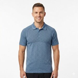 Lululemon Metal Vent Tech Polo 2.0 Midnight Shadow Blue Golf Shirt Men's M